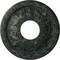 Ekena Millwork Leaf Medallion (Canopies up to 4 3/4"), 11 3/8"OD x 3 5/8"ID x 1 1/8"P, Painted Turtle Crackle CM11LFPTC - alternate 1